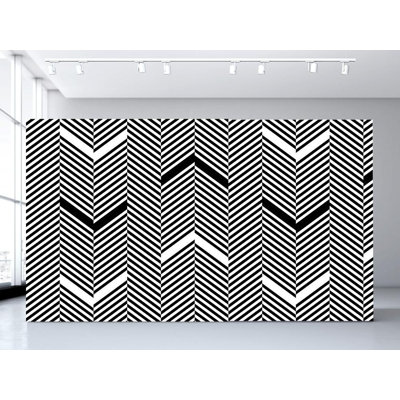 Murale à chevrons et chevrons