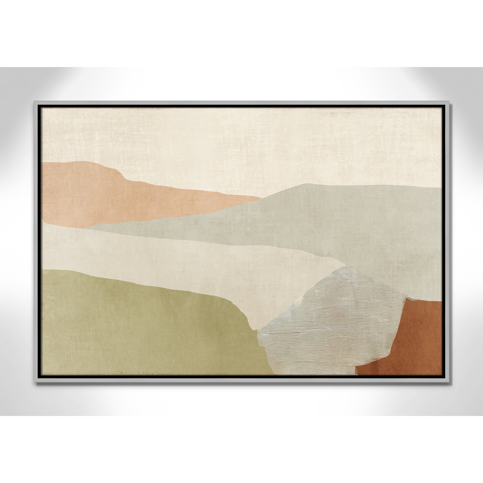 Elspeth "Pastel Views" Painting, 25.5" H x 37.5" W, Silver