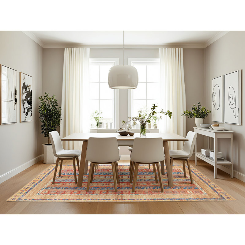 Abstract Indoor Rug, Rectangle 7' x 10'