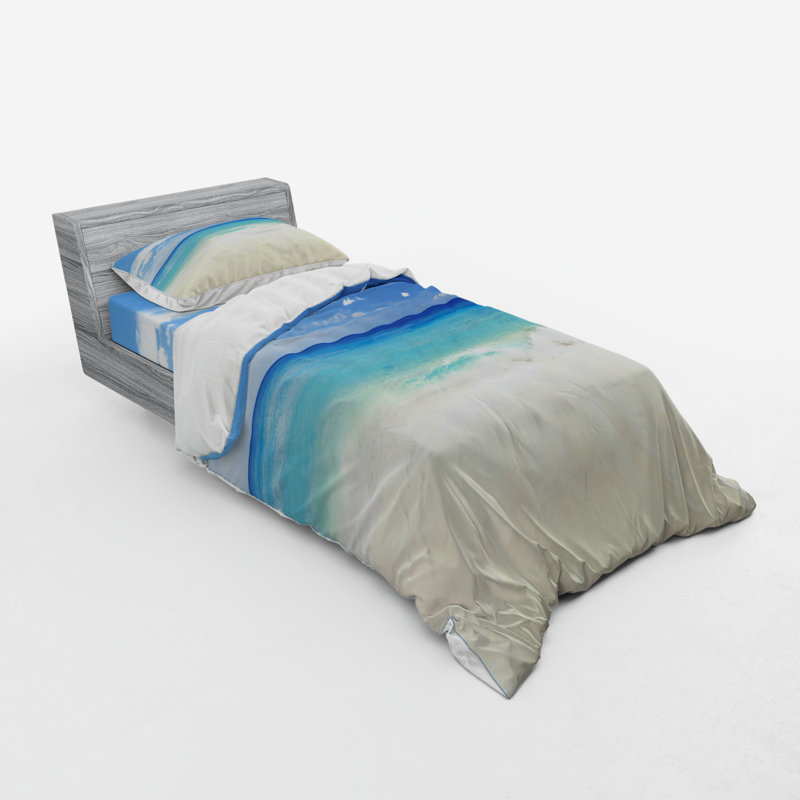 Coastal Polyester Duvet Cover, Twin Duvet Cover + 2 Additional Pieces