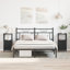 34cm W Manufactured Wood Bedside Table