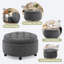 Repose-pieds rembourré avec rangement - Repose-pieds multifonctionnel et rangement caché-502649092