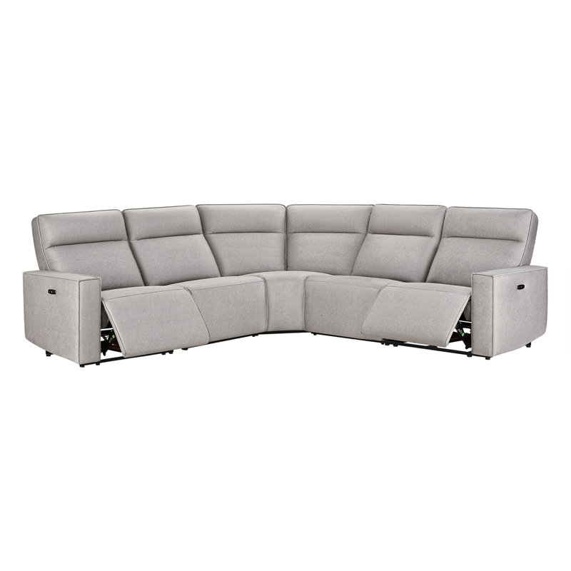 Canapé modulaire inclinable électrique 5 pièces Phillipsburg