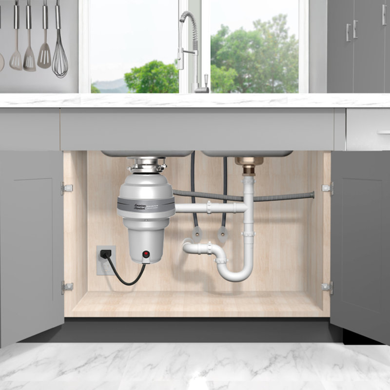 American Standard 1.25 HP Continuous Feed Garbage Disposal with Cord