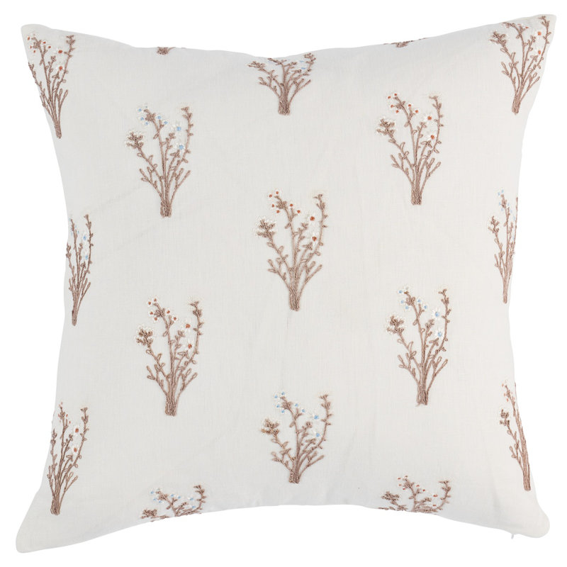 Stora Embroidery Pillow, Ivory