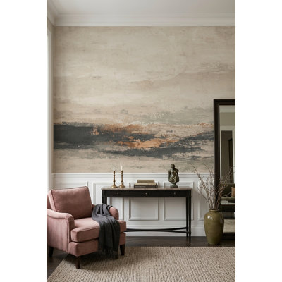 Textured Plaster Wallpaper Distressed Abstract Wall Mural