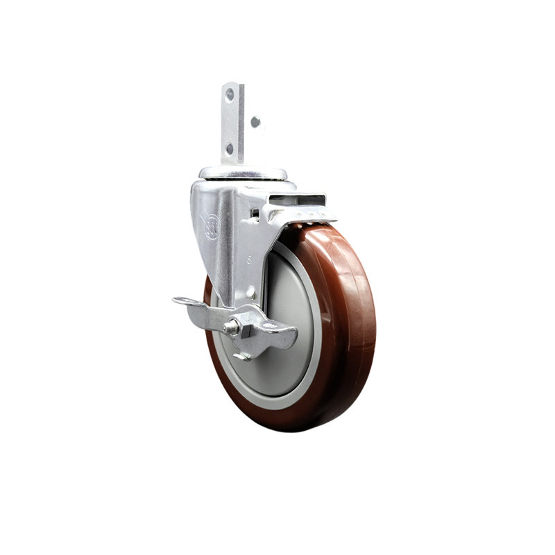 Polyurethane Caster, Maroon
