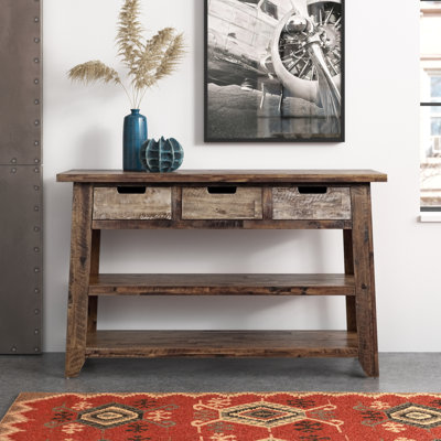 Gurbaaz 50'' Solid Wood Console Table