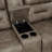 Hamisi 81" Transitional Polished Microfiber Manual Double Reclining Loveseat with Center Storage Console & Integrated Cup Holders-1421485191