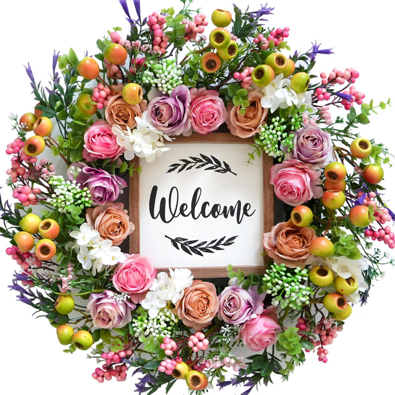 Faux Plastic 18'' Wreath
