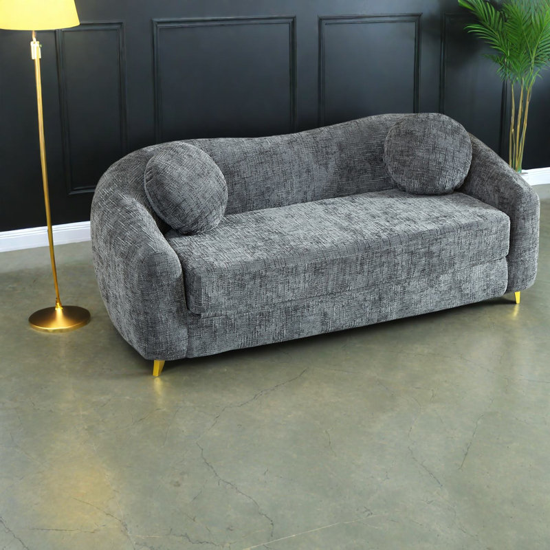 Canapés convertibles à compression, fauteuil inclinable 86 po Chenille