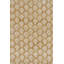 Rug & Kilim’S Modern Block Print Rug In Gold With Cream Floral Pattern-657554444