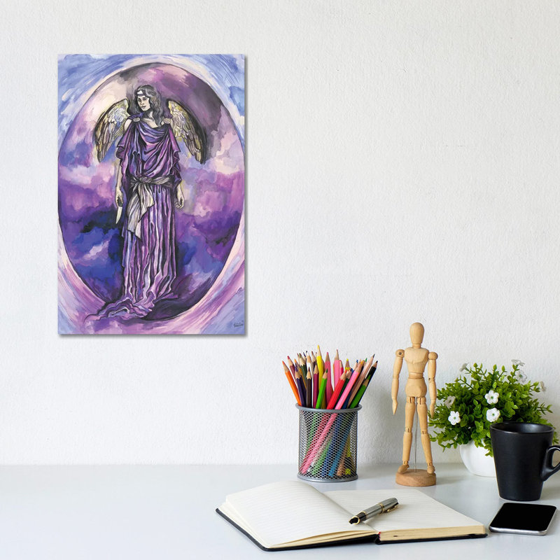 The Seven Archangels - Archangel Zedkiel by Fanitsa Petrou - Wrapped Canvas Gallery-Wrapped Canvas Giclée