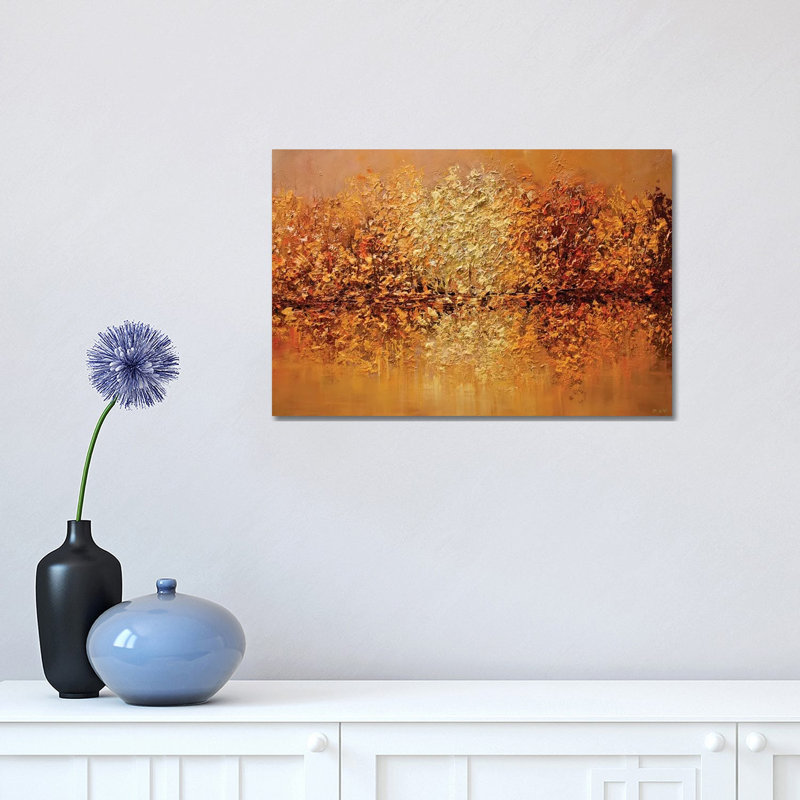 Orange County by Osnat Tzadok - Painting on Canvas, No Framed, 66.04 cm H x 45.72 cm W x 1.91 cm D