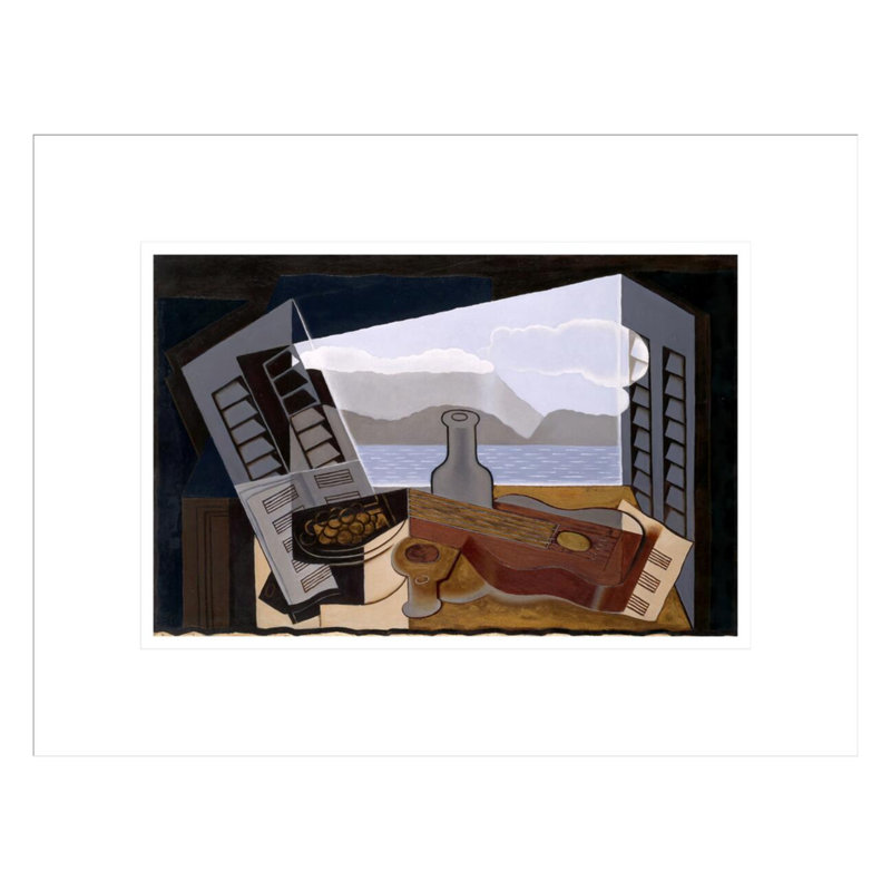 «La Fenetre Ouverte» par Juan Gris, impression giclée encadrée, H 12,94 po x l 16,75 po