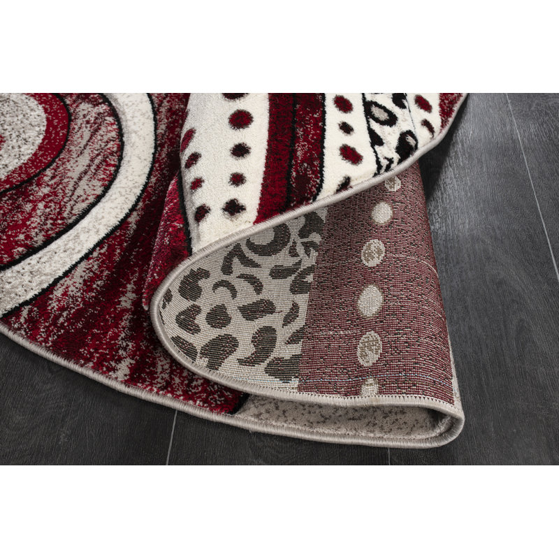 Nekizia Abstract Indoor Rug, Runner 2'8" x 8'1"