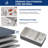 33" L x 19" W Undermount Kitchen Sink Low Divider Double Bowl Stainless Steel Sink with Sink Grids and Basket Strainers-122945954