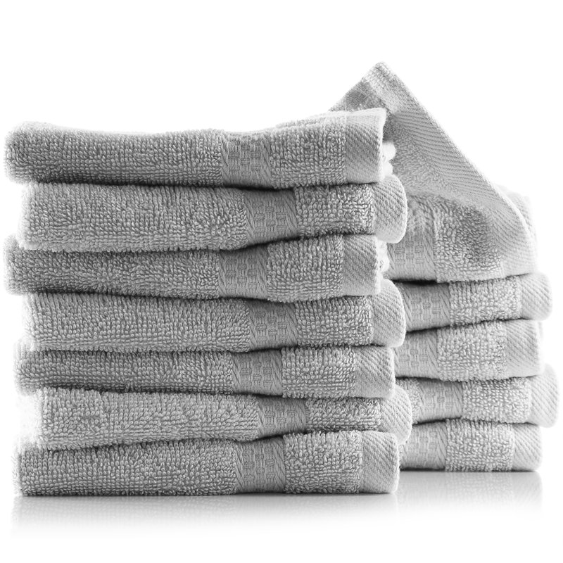 Ensemble de serviettes 100% coton Rivage, Gris