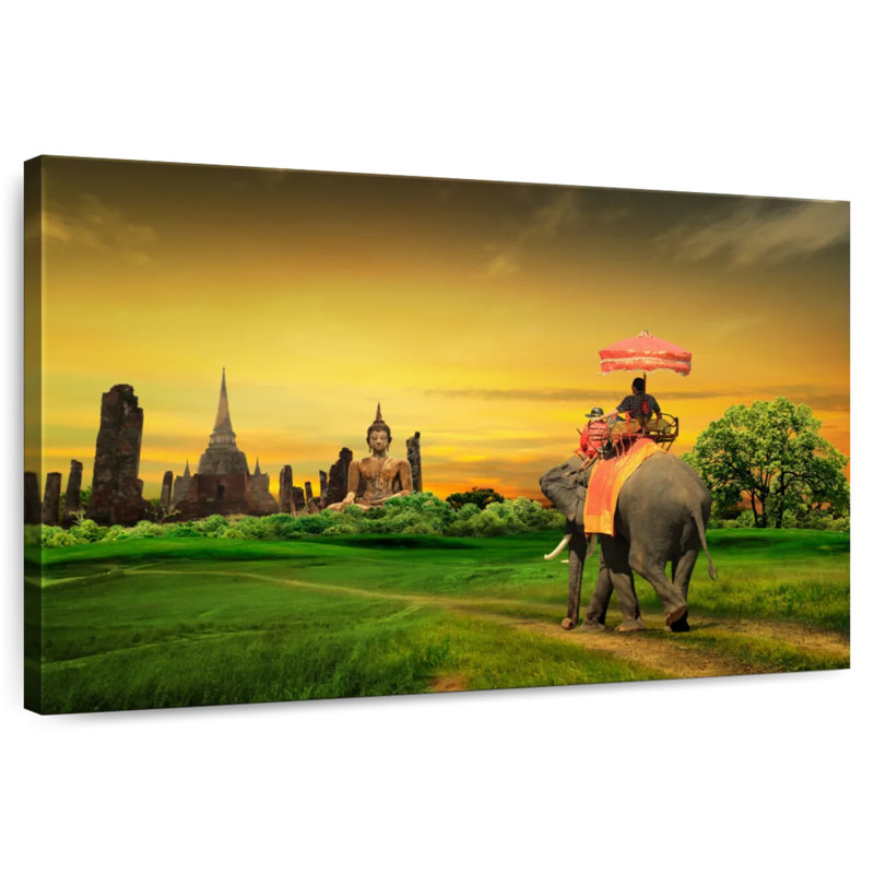 Brampt Thailand Elephant Ride, 26" H x 39" W