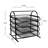 4 Tier Metal Mesh File Organizer, Sliding Tray Desktop Document Holder