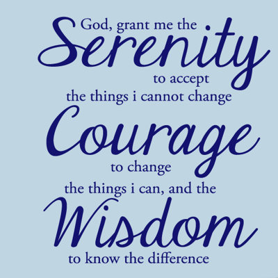 Décalcomanie murale, "Serenity Prayer"