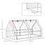 Eland  Mini Greenhouse With Steel Frame And Roll-Up Doors