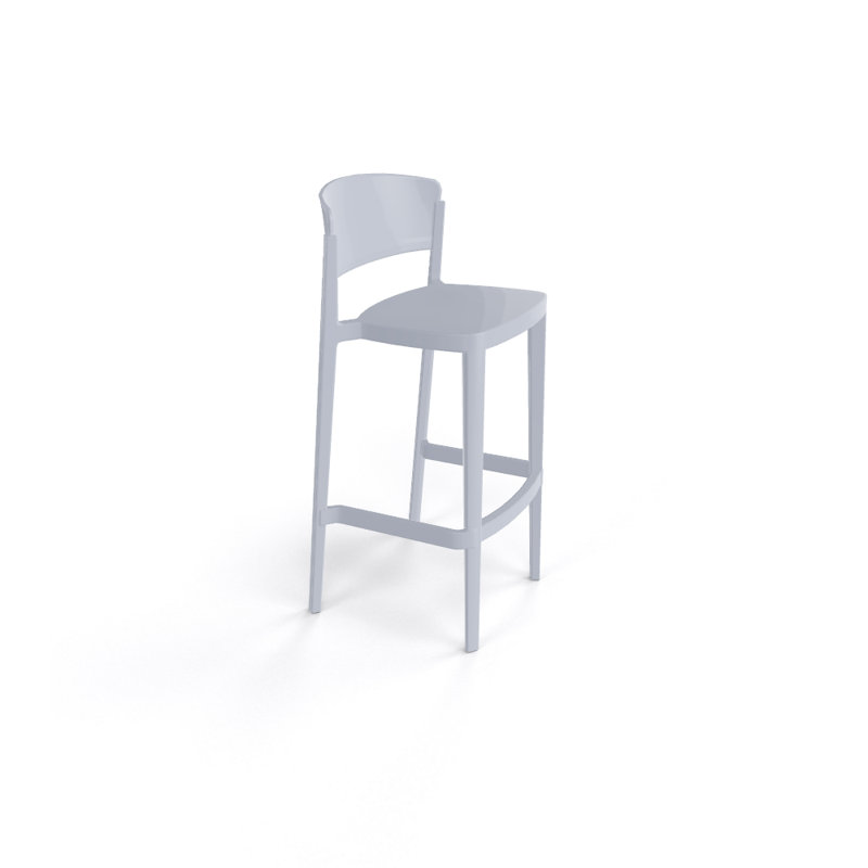 Tabouret de bar Sevan Abuela, Gris perle