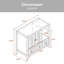 Base de meuble-lavabo simple 17,52 po seulement-91460865