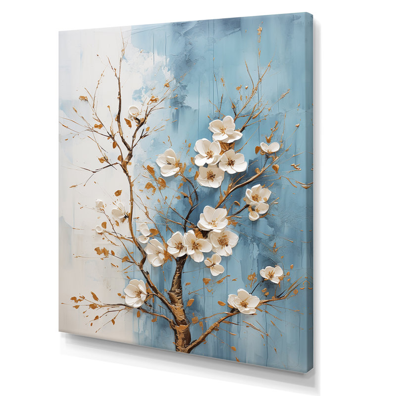 Cornouiller blanc en fleurs, Toile tendue, 32" H x 24" W