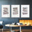 Layers On Layers I - Ensemble de 3 reproductions encadrées sur toile-97791882-97791881