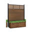 Panneau de clôture semi-fermé en composite 8 pi avec poteau (H 2 pi, Groud 6 pi)-106910209-115096716