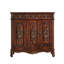 Banc de rangement en bois manufacturé brun