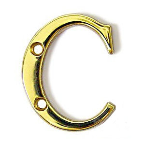 2.38'' H Brass House Letter