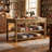 67.7-Inch Solid Pine Craft Table with 6 Drawers and 2 Slatted Shelves
