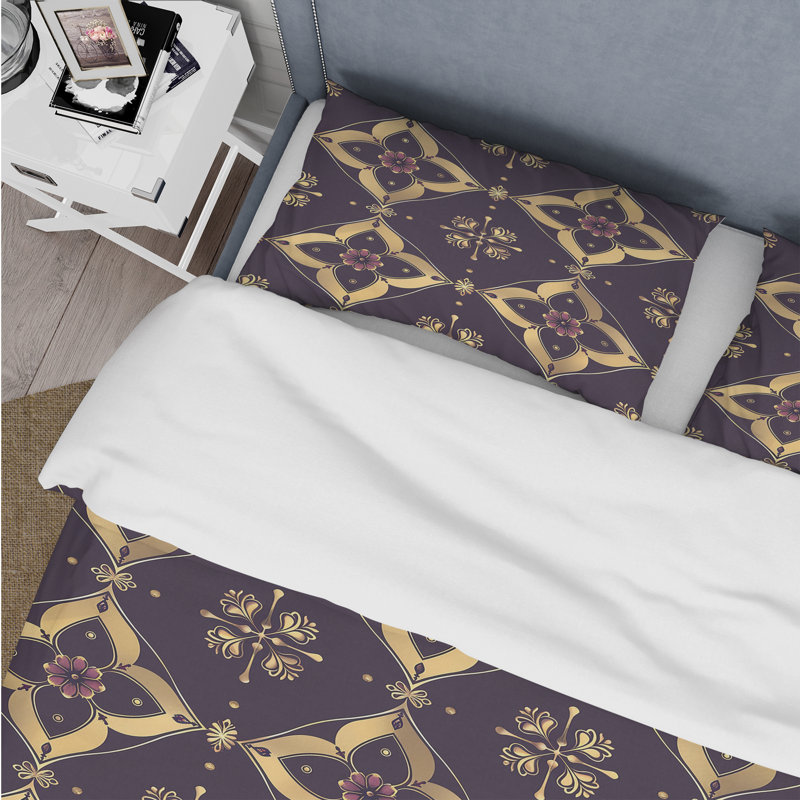 Ensemble de housse de couette Traditional, Housse de couette simple et deux taies décorative