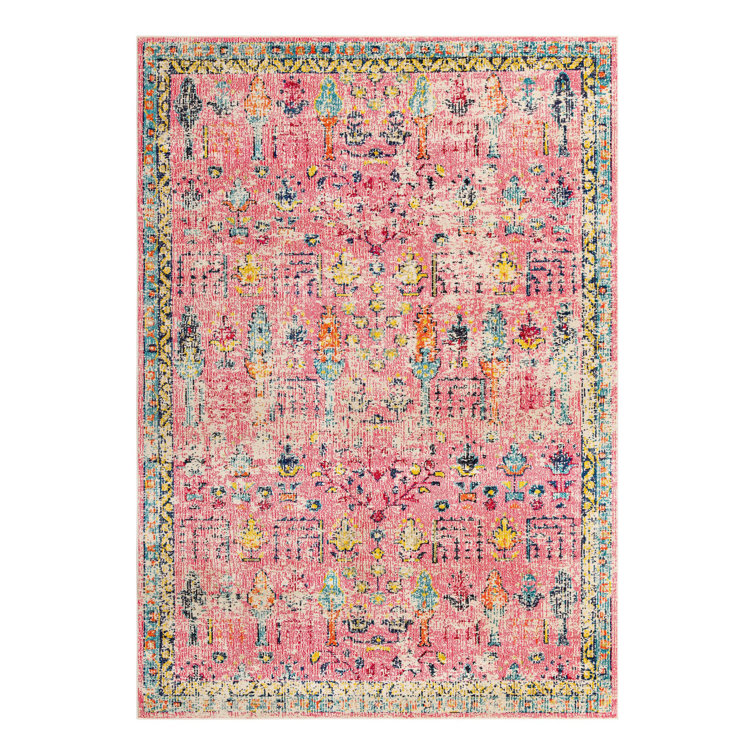 Ector Washable Abstract Indoor Rug