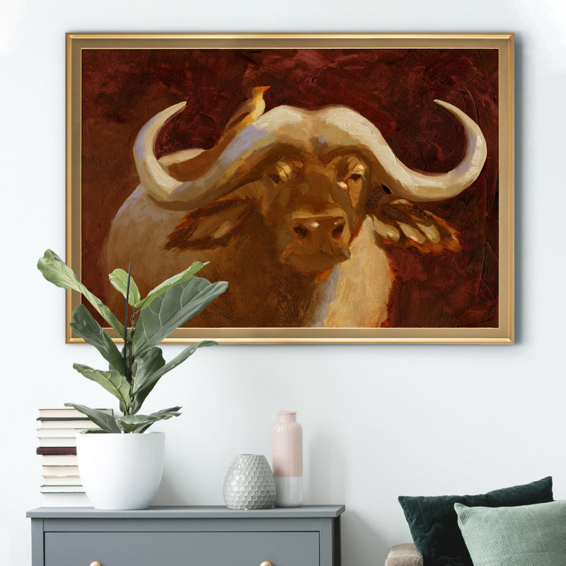 «Cape Buffalo I», impression sur toile encadrée, H 18,5 po x l 24,5 po x P 1,5 po, Doré
