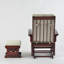 Chaise berçante en bois massif