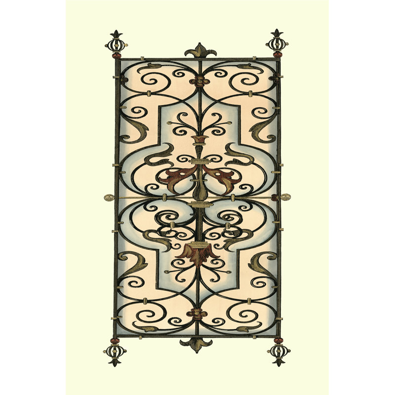 Wrought Iron Panels II (IP) by Vision Studio - Wrapped Canvas Painting, 30cm H x 20cm W x 3.8cm D