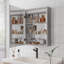 Armoire de salle de bain murale à miroir à DEL avec antibuée, à intensité variable, lumières 3000K ~ 6000K