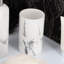 Porte-brosses à dents et à eau pour salle de bain Marble Effect Collection Dolomite - blanc