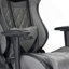 Fauteuil de direction avec similicuir, pivotant, soutien lombaire, hauteur réglable, appui-tête, roulettes