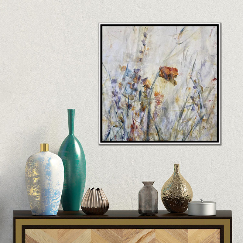 «Small Statements I», reproduction d'art sur toile encadrée, H 18 po x l 18 po, Blanc