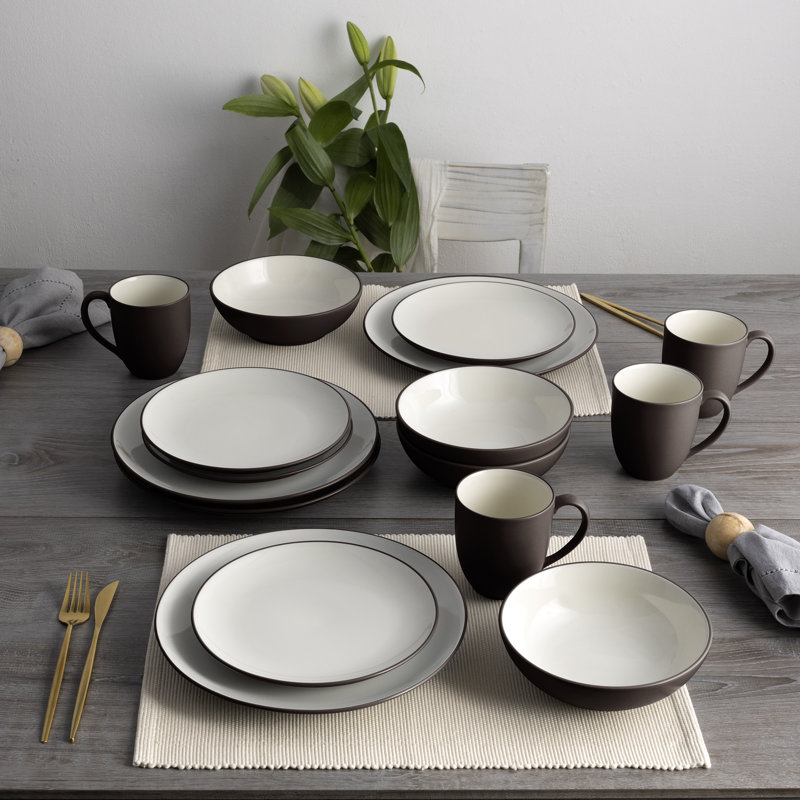 Couvert individuel 4 pièces Noritake Colorwave Coupe, Chocolat