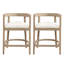 Tabouret de comptoir en bois d'hévéa Gurseese-875389646-884158200