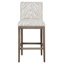 Nova Upholstered Stool with Solid Wood Frame