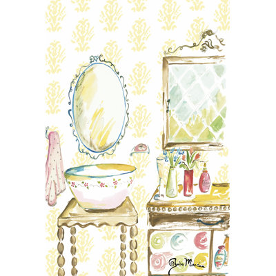 Girly Bath III by Julia Minasian - Wrapped Canvas Painting