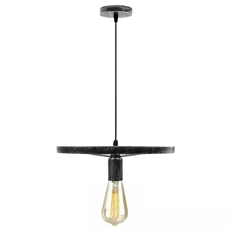 1 - Light Pendant, Brushed Silver