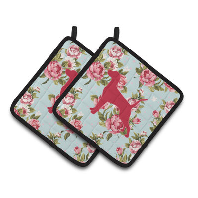 Caroline's Treasures Pointer Floral Polyester Potholder