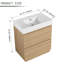 Armoire de salle de bain 30 po avec plateau de meuble-lavabo autoportant 30 po-1239840732